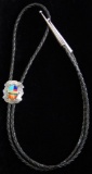 Sterling Silver Inlay Bolo Tie