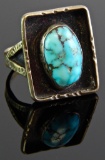 Vintage Sterling Silver & Turquoise Ring