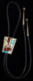 Sterling Silver Inlaid Bolo Tie