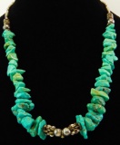 Turquoise Nugget Necklace