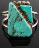 Jerome Begay Navajo Turquoise Cuff Bracelet