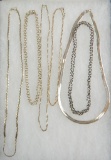 Group of Sterling Silver Chains