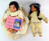 Lot of 2 : Native American Porcelain Dolls