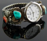 Speidel Watch with Navajo Sterling Silver Watch Tips