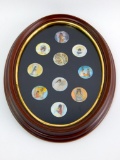 Framed Collection of Miniature Plates