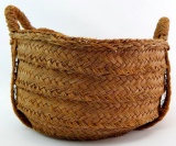 Vintage Native American Herringbone Patterned Basket