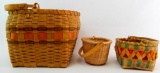 Lot of 3 : Woven Baskets