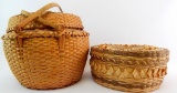 Lot of 2 : Native American Covered Baskets