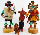 Lot of 4 : Hopi Kachina - Some Signed