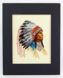 Counted Cross Stitch : Native American Chief