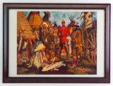 Canadian Mountie, Traders and Native Americans : Arnold Friberg