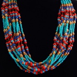 Multi-Colored Bead Necklace