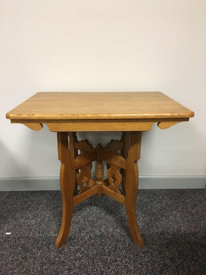 Antique Oak Lamp Table