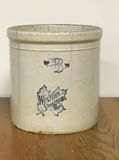 3 Gallon "Western Stoneware Co." Crock