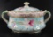 Antique Nippon Moriage Covered Dish with Floral Design