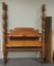 Antique Tiger Maple 4 Post Bed with Turned Poles