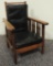 Antique Quarter Sawn Oak Child's Reclining Chair