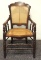 Antique Burled Walnut Cane Seat Chair