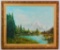 Northwest Landscape : Framed Original Oil on Canvas by W. Tepper