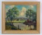 Country Scene : Framed Original Oil on Canvas by Lillian Doyle