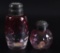 Lot of 2 : Inverted Thumbprint Glass Shakers