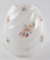 Antique Milk Glass Shade with Hand Painted Floral Design