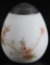 Mt Washington Hand painted Satin Glass Egg Shaped Muffineer/Sugar Shaker