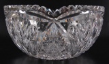 Antique Signed Libbey Brilliant American Cut Glass Bowl