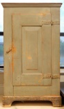 Antique Primitive Painted Pine Cabinet