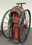Antique Firemen's Water Tank with Hose and Nozzle