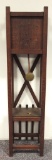 Antique Quarter Sawn Oak Mission Style Grandfather Clock