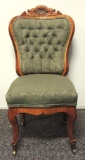 Antique Tuck Point Tiger Maple Chair