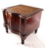 Antique Mahogany Chamber Pot with Lid
