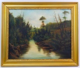 Timbered : Framed Original Oil on Canvas