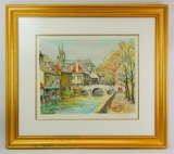 Pierre Eugene Cambrier (French Landscape Artist : 1914-2000) Limited Edition Signed Lithograph