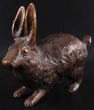 Antique Bronze Rabbit Statue