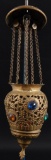 Antique Brass Hanging Candle Holder