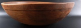 Large Antique Primitive Wood Bowl