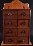 Antique Ash Wood Spice Cabinet