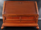 Antique Mahogany Mortise and Tenon Joined Travel Writing Desk