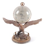 Omega Eagle Desk Statue Clock