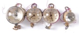 Group of 4 : Omega Necklace Pendant Clocks