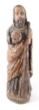 Primitive Carved Wood Statue : Saint Jude