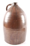 Antique 3 Gallon Bee Hive Dark Brown Stoneware Tobacco Spit Jug