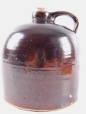 Antique 1 Gallon Brown Stoneware Jug