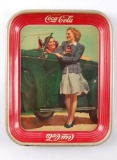 Vintage (1942) Coca-Cola Advertising Metal Drink Tray