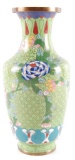 Vintage Cloisonn? Vase with Floral Design