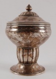 Antique Paulson Silver Plate Compote with Lid