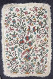 Embroidered Felted Wool Floor Covering