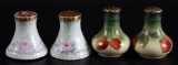 Set of 2 Pairs : Hand painted Salt and Pepper Shakers